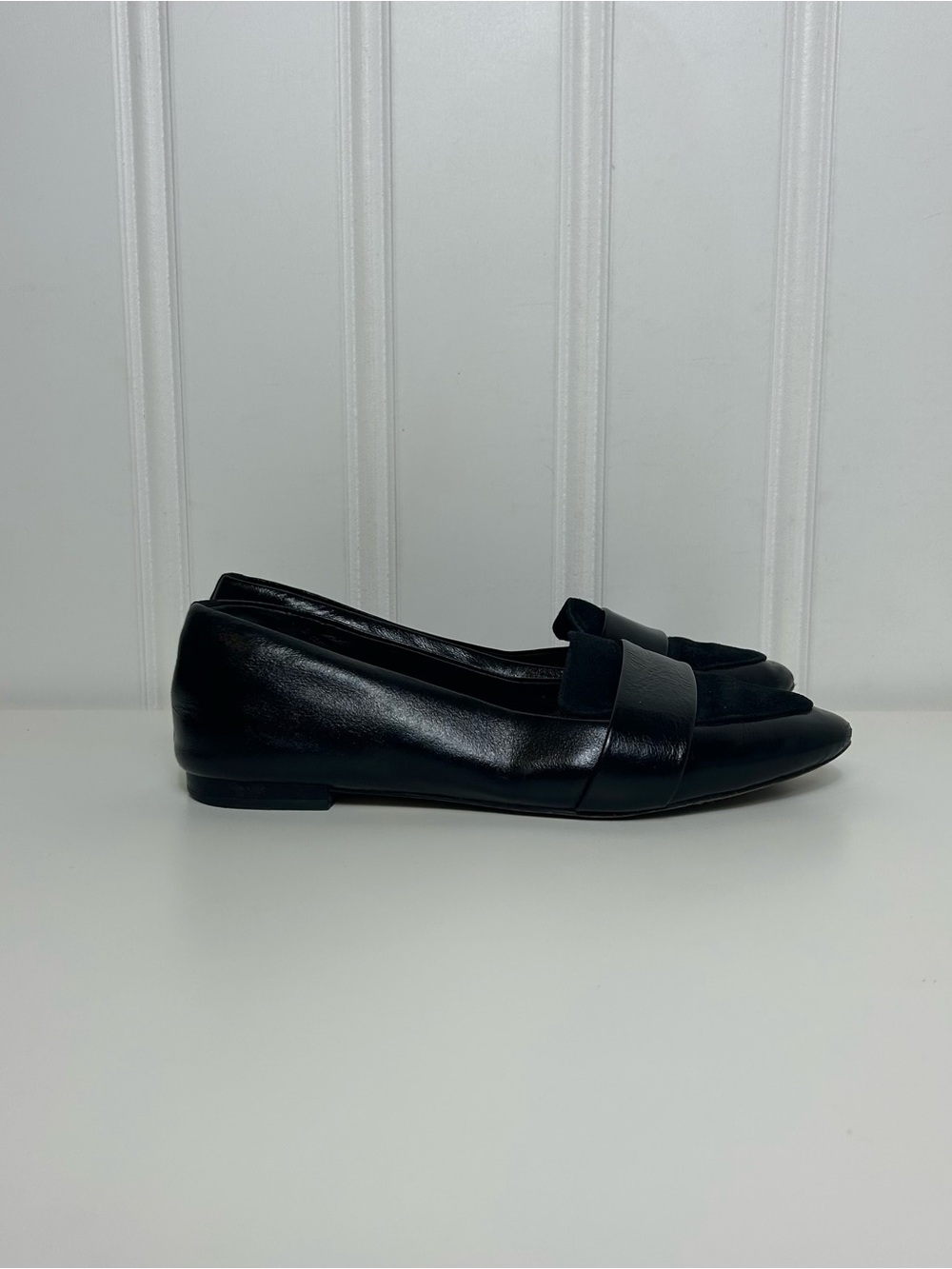 Birdies blackbird flats black the sparrow loafers licorice Leather women’s 7.5